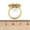Heart Sun 304 Stainless Steel Enamel Finger Rings for Women RJEW-G355-08G-7