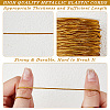 2 Rolls Polyester Metallic Elastic Round Cord OCOR-CY0003-50A-6
