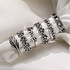 6Pcs Tibetan Style Alloy Cuff Toe Rings Sets WG87053-06-2