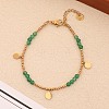 Natural Green Jade Beads Stretch Bracelets for Women GI3787-2-1