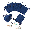 20Pcs Rectangle Polyester Imitation Burlap Packing Pouches Drawstring Bags ABAG-TA0001-95C-1