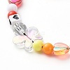 Opaque Acrylic Beads and Eco-Friendly Transparent Acrylic Beads Mobile Straps HJEW-JM00558-6