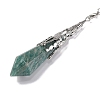 Natural Amazonite Pointed Dowsing Pendulum Big Pendants G-H285-06P-A31-3