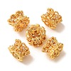 Brass Micro Pave Cubic Zirconia Beads CU-CBA54A3-02G-02-1