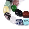Natural & Synthetic Mixed Stone Beads Strands G-T142-74-3