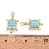 Alloy Enamel Pendants PALLOY-T092-26G-06-3