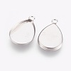 Tarnish Resistant 304 Stainless Steel Pendant Cabochon Settings LS-STAS-F167-23P-2