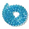 Electroplate Transparent Glass Beads Strands EGLA-A035-T10mm-L08-2
