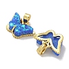 Real 18K Gold Plated Rack Plating Brass Pendants KK-Q009-07G-06-2