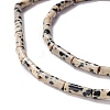 Natural Dalmatian Jasper Beads Strands G-A201-B12-3