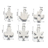 Non-Tarnish 201 Stainless Steel Charms STAS-R118-11-2