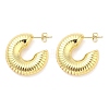 Brass Stud Earrings EJEW-M260-04G-1