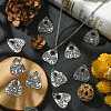 20Pcs 4 Styles Tibetan Style Alloy Pendants TIBEP-CJ0003-36-6