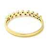 Brass Pave Cubic Zirconia Hinged Bangles for Women BJEW-B091-01G-02-3