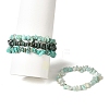 4Pcs Gemstone Beaded Stretch Bracelets Set BJEW-JB11178-6