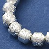 Electroplated Natural Lava Rock Beads Strands G-L606-B02-01F-2