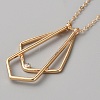 Zinc Alloy Geometry Pendant Necklace NJEW-WH0023-07G-2