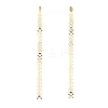 Brass Dangle Stud Earrings EJEW-JE03854-2
