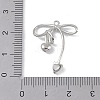 Brass Micro Pave Clear Cubic Zirconia Pendants KK-U008-03B-P-3