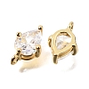 Brass Micro Pave Cubic Zirconia Pendants KK-C255-15A-01-2