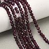 Natural Garnet Beads Strands G-B168-A05-4mm-1