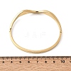 Curved 304 Stainless Steel Hinged Bangles for Women BJEW-B168-07G-5