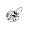 Luminous 925 Sterling Silver Rhinestone Constellation Charms STER-H114-01AS-09-2