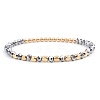 Synthetic Non-magnetic Hematite Beads Stretch Bracelets for Women KP6261-8-1