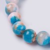 Natural Jade Beaded Stretch Bracelet BJEW-P214-10-6mm-2