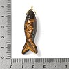 Natural Tiger Eye Carved Pendants G-P599-08G-03-3
