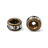 Brass Rhinestone Spacer Beads X-RB-A014-Z4mm-01AB-NF-2