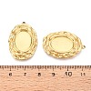 304 Stainless Steel Pendant Cabochon Settings STAS-T067-21G-3