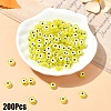 200Pcs Transparent Acrylic Beads TACR-YW0002-08C-1