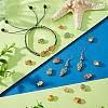 40Pcs 4 Styles Zinc Alloy Enamel Beads ENAM-PH0003-25-4