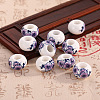 Handmade European Porcelain Beads PORC-TAC0001-03-22-1
