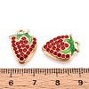Alloy Rhinestone and Enamel Pendants PALLOY-T092-42G-02-3