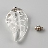 Glass Bottle Locket Pendants GLAA-WH0033-68-2