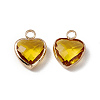 Heart K9 Glass Charms GLAA-A005-32LG-2