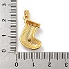 Christmas Brass Micro Pave Cubic Zirconia Pendant KK-H468-02C-02G-3