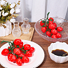 2Pcs Plastic Imitation Cherry Tomato AJEW-SP0004-32-4