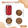 Flat Round Wood Jewelry Plate DJEW-WH0027-06A-2