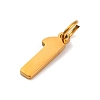 304 Stainless Steel Charms STAS-A106-01G-01-2