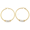 PVD Vacuum Plating 202 Stainless Steel Hoop Earrings EJEW-H003-44G-04-1