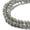 Electroplate Opaque Glass Beads Strands EGLA-A034-P4mm-H01-3