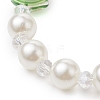 Acrylic Imitation Pearl Stretch Bracelets BJEW-JB11170-4