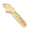 Brass Connector Charms KK-CBAE532-01M-G-2