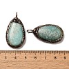 Natural Amazonite Pendants G-K381-05R-01-3