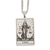 Non-Tarnish 304 Stainless Steel Tarot Pendant Necklaces NJEW-A026-01P-07-1