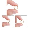 PVD Vacuum Plating 316 Surgical Stainless Steel Clip-on Hoop Earrings X-STAS-S101-13mm-01G-3