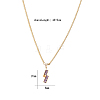 Cubic Zirconia Puzzle Pendant Necklaces VP6422-1-1